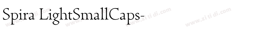 Spira LightSmallCaps字体转换